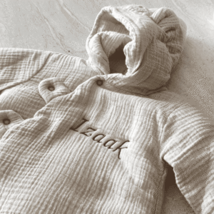 Combinaison pilote bébé en gaze de coton – Douce et confortable pour l’hiver