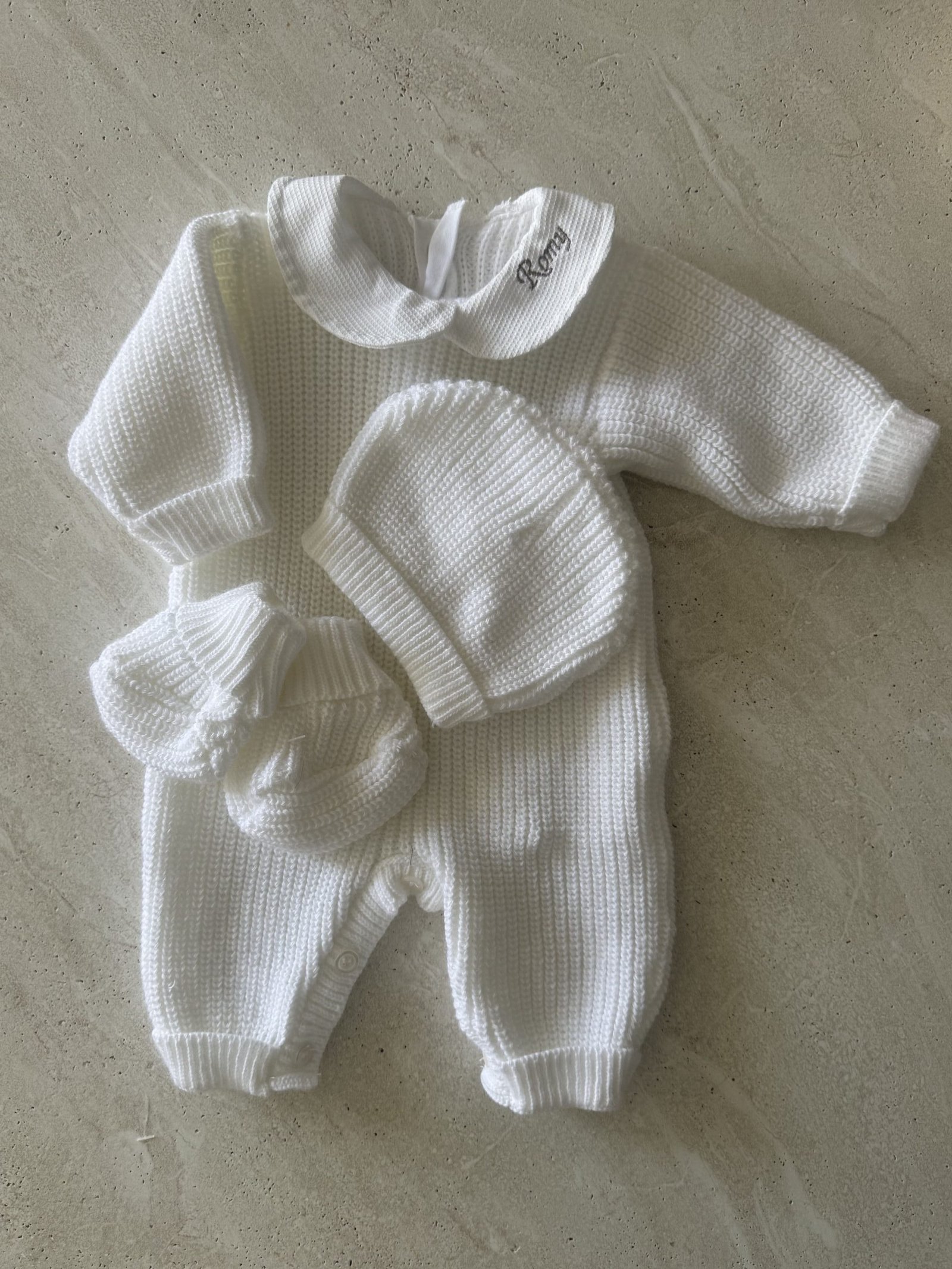 Ensemble naissance bébé – Combinaison Romy 3pièces – Image 2