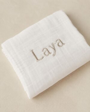 Lange bébé personnalisé en gaze de coton