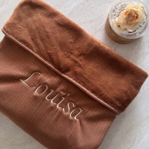 Couverture hiver bébé personnalisée en gaze de coton - Louisa