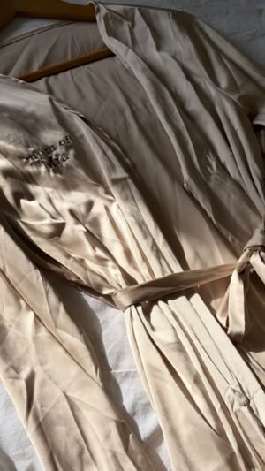 Robe de chambre satin femme personnalisée